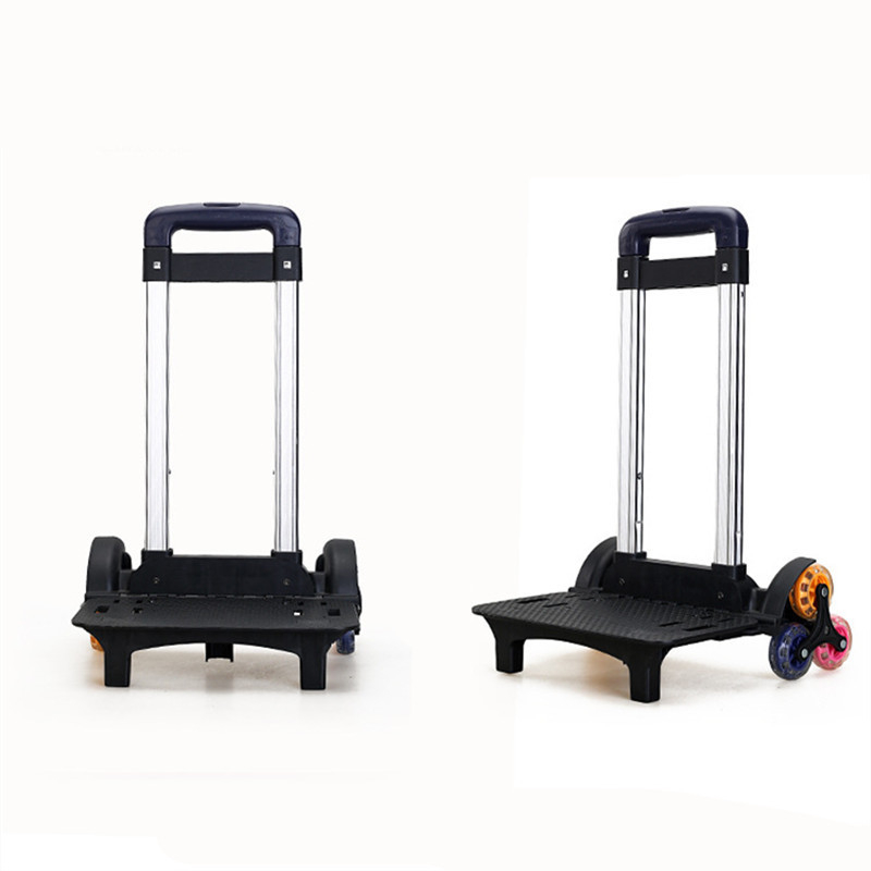 Aluminijski držač za školske torbe s šest kotača, penjanje uz stepenice, gradski minimalistički stil, dodatak za prtljagu