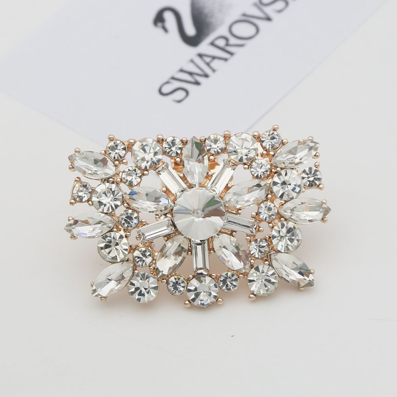 Kopča za cipele s odvojivim rhinestones cvjetovima, model S0051; Akane Ornament Realm; prirodna koža; pogodna za širok raspon cipela.