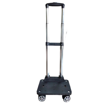 Алуминиева багажна количка с телескопична дръжка и въртящи се колела (Пролет 2023)