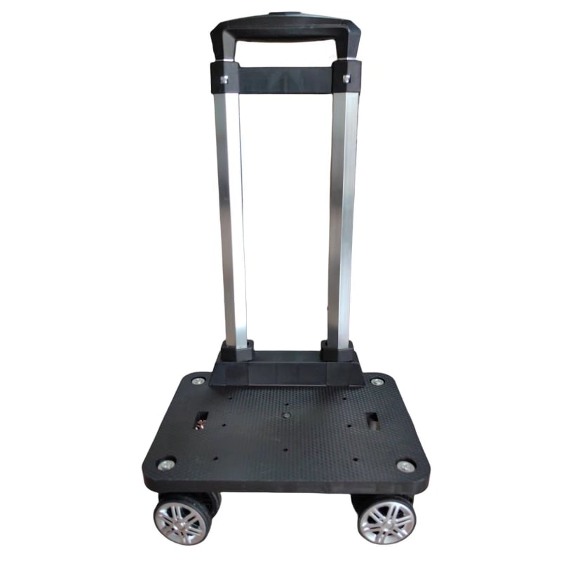 Алуминиева багажна количка с телескопична дръжка и въртящи се колела (Пролет 2023)