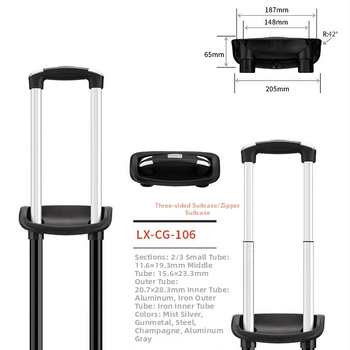 Longxin Bg-106 cestovný vozík — železná konštrukcia, nastaviteľný teleskopický rám, prispôsobiteľné vlastnosti