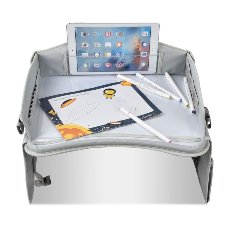 Детска табла за кола за рисуване, сгъваема мултифункционална тава за рисуване и съхранение на играчки, водоустойчива и ултралека, Oxford плат