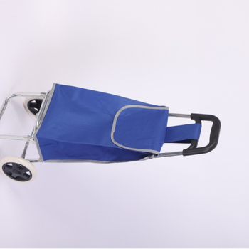 Двуколесна теглеща количка с права дръжка, сгъваема, товар до 30 кг, каркас от галванизирани тръби, персонализиране на лого