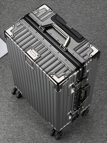 2025 novi model velikog kapaciteta kofera, unisex kofer s 360° kotačićima, aluminijski okvir, polikarbonat, za putovanja i poslovne potrebe, zaključavanje kombinacijskim kodom