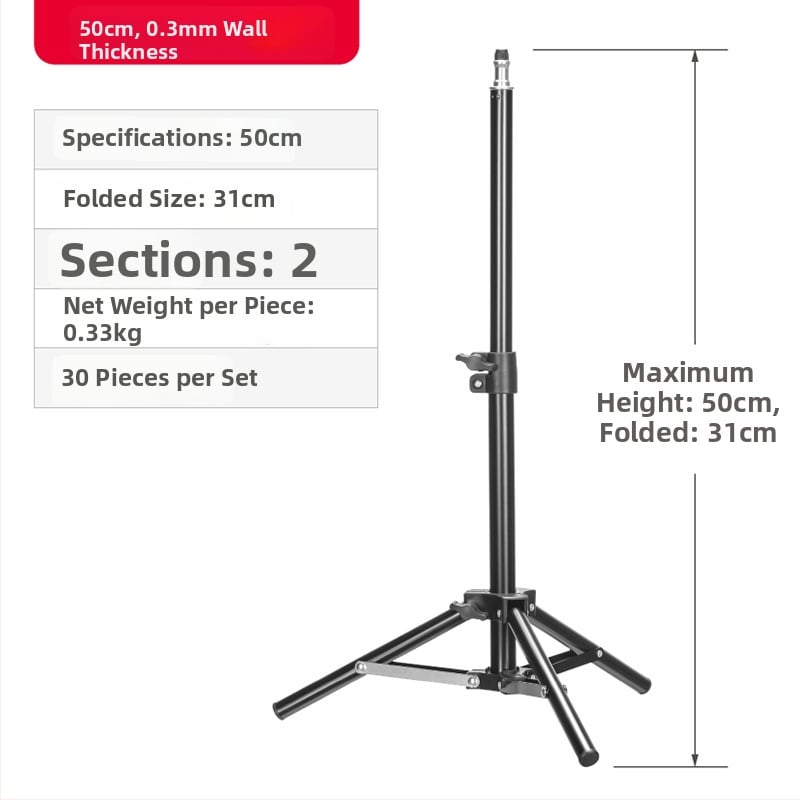 Tusheng Δαπέδια βάση τρίποδου για κινητό τηλέφωνο — Σιδερένια κατασκευή, 0,5 kg, 2–3 τμήματα