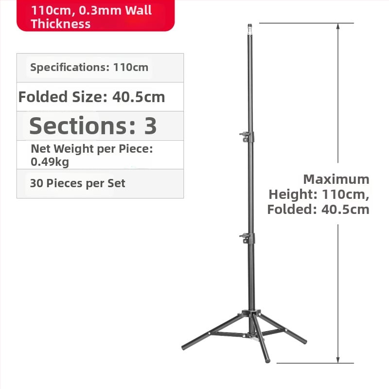 Tusheng Δαπέδια βάση τρίποδου για κινητό τηλέφωνο — Σιδερένια κατασκευή, 0,5 kg, 2–3 τμήματα