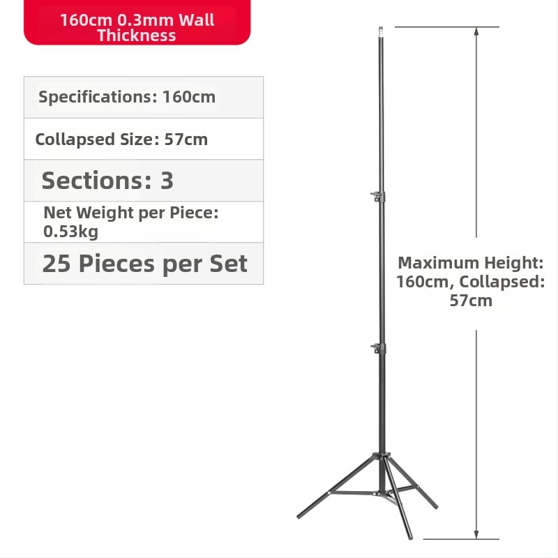 Tusheng Δαπέδια βάση τρίποδου για κινητό τηλέφωνο — Σιδερένια κατασκευή, 0,5 kg, 2–3 τμήματα