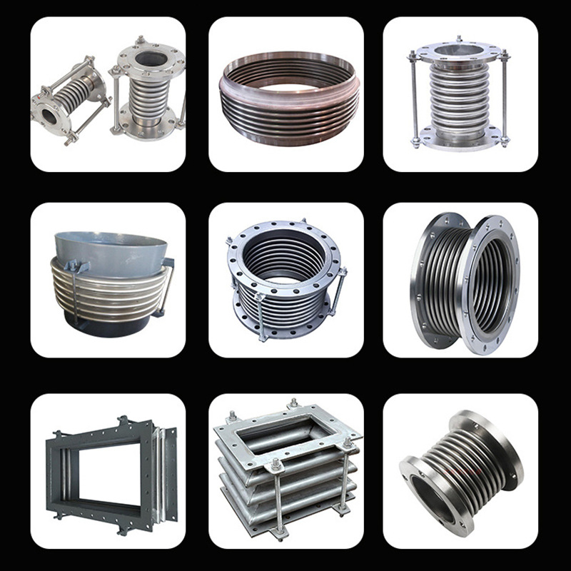 Неръждаем стоманен компенсатор с гофри, универсален фланцов тип, морски телескопичен разширителен съединител (304/316, вода/масло/пара)
