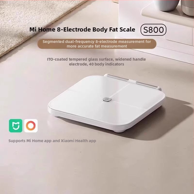 Xiaomi Mijia Vaga za tjelesnu masnoću s osam elektroda S800 – Inteligentna kućna digitalna vaga za težinu i postotak tjelesne masnoće