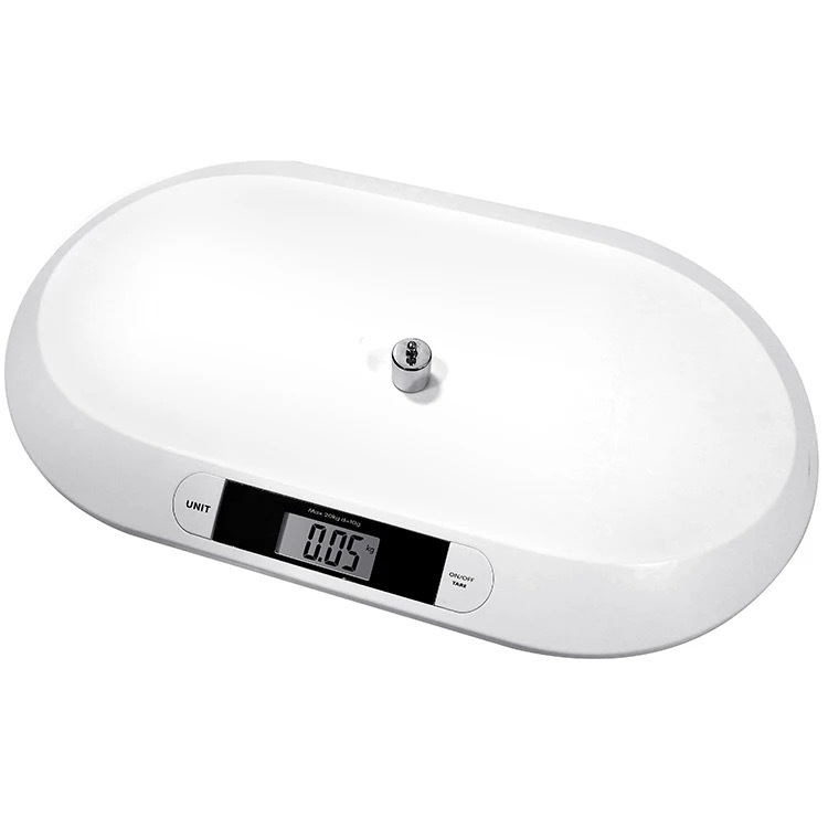 Hengheng Vaga za bebe — Digitalna vaga za mjerenje težine, kapacitet 20 kg, kućna upotreba, minimalistički dizajn, napajanje baterijama (2× AAA)