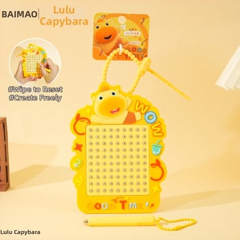 Capybara Lu Lu magnetska ploča za crtanje s privjeskom, izbrisiva, crtani stil