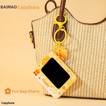 Capybara Lu Lu LCD ploča za crtanje koja se briše, karikatura stil, ABS+hardver, funkcije: torbe i dodaci, ključevi, privjesci