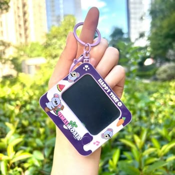 Мини графитна дъска с ключодържател – пластмасова карикатурна играчка за деца, аксесоар за раница