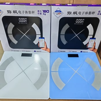 KH vaga za masnoću tijela s Dashan senzorom, kaljeno staklo, Bluetooth, kompatibilno s Androidom i iOS-om