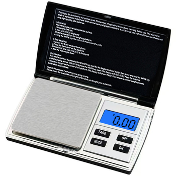 DS08 Дигитална везна за бижута - 500 g капацитет, 0.01 g разделителна способност, електронно измерване, работи с 2 AA батерии, модел HBDDS08