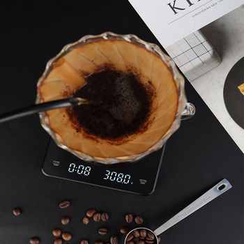 CHANGXIE CX-30 Кухненска електронна везна за кафе, USB захранване, прецизност 0.1 g, диапазон 0.5–3000 g