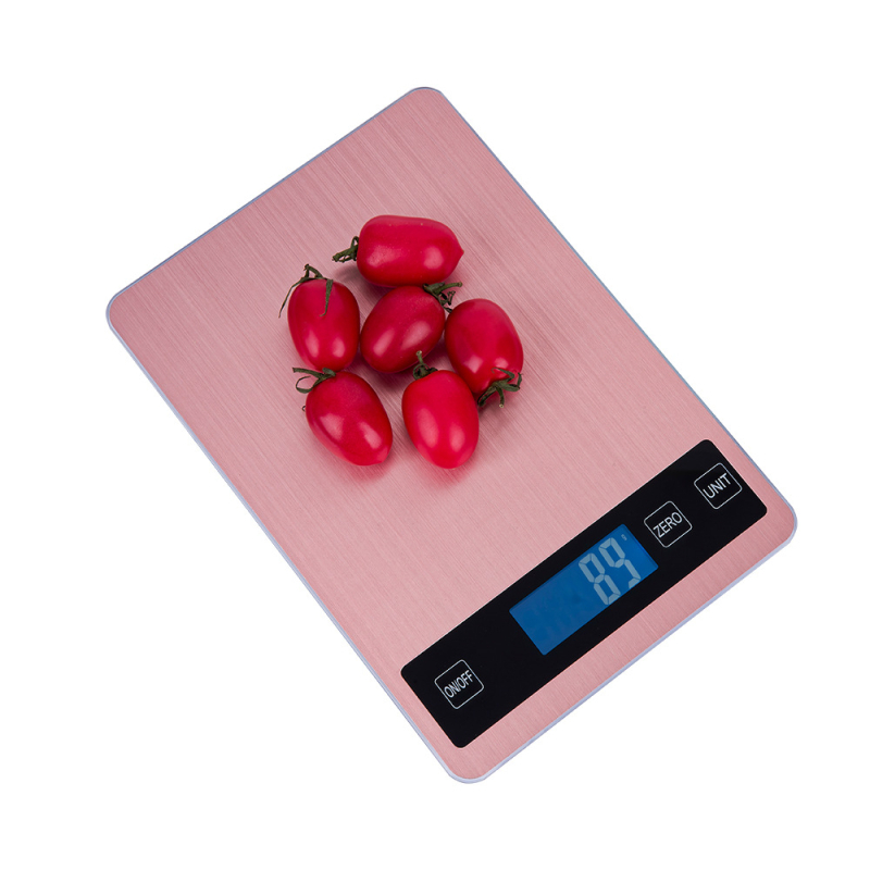 Кухненска везна K828, 15 кг капацитет, електронна, неръждаема стомана / закалено стъкло