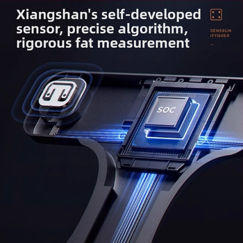 Xiangshan pametna vaga za tjelesnu masnoću sa zaslonom, kućna upotreba, točno mjerenje tjelesne masnoće i težine, punjiva elektronička vaga
