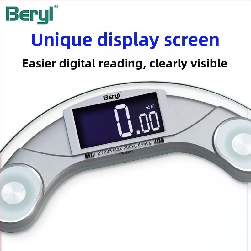 Beryl pametna kućna vaga – mjerenje težine, do 200 kg, napajanje baterijom, za odrasle