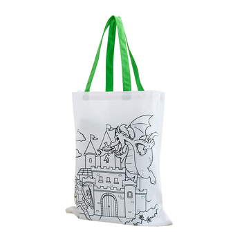 Платнена чанта за DIY рисуване с персонализирано лого; 8A 100% памук, UV дигитален печат и ситопечат; готови запаси и персонализация