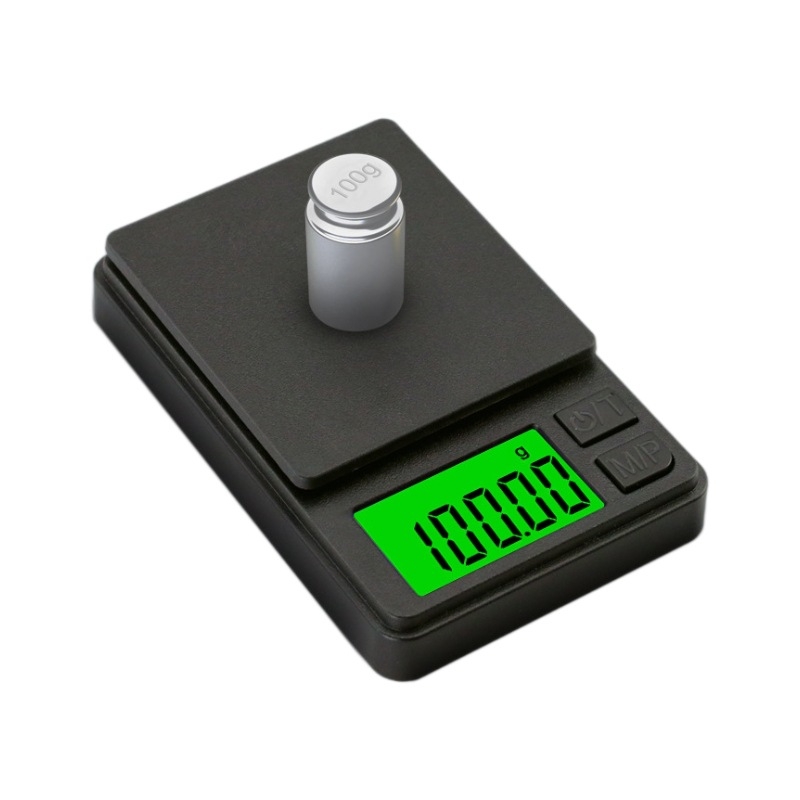 Točna digitalna vaga za nakit, kompaktna elektronička vaga, raspon mjerenja 0,01 g–1 kg, model T2, napajanje s dvije AAA baterije