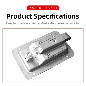 MS866-10 lacăt pentru cutie de unelte de camion, mâner plat, oțel inoxidabil, Costa; potrivit pentru șasiu, dulapuri și dulapuri electrice