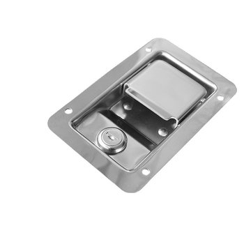 MS866-10 lacăt pentru cutie de unelte de camion, mâner plat, oțel inoxidabil, Costa; potrivit pentru șasiu, dulapuri și dulapuri electrice