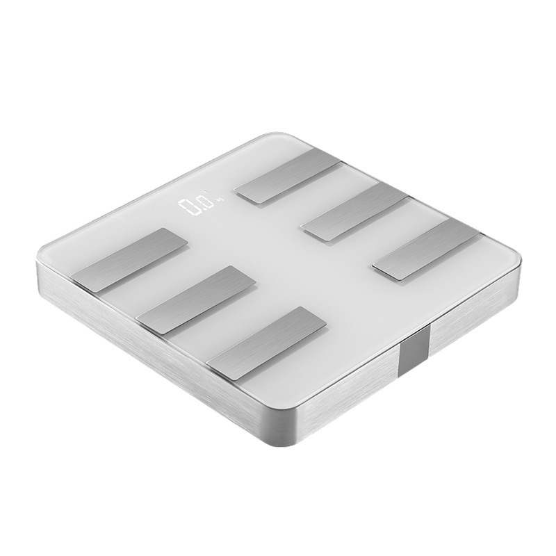 Pametna vaga za mjerenje tjelesne masnoće s Bluetoothom, model B21H; raspon mjerenja 0,1–180 kg; elektroničko mjerenje; napajanje s 2 AAA baterije.