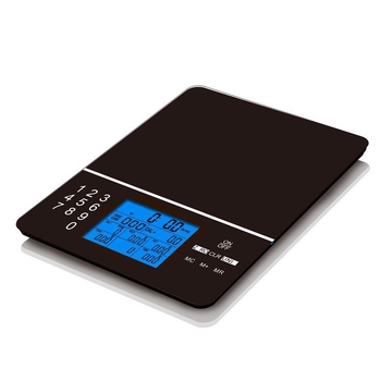 Pametna kuhinjska vaga s USB punjenjem, za prehrambene sastojke, prijenosna i višefunkcionalna (Model 695; kapacitet 5 kg; elektroničko mjerenje; napajanje baterijom)