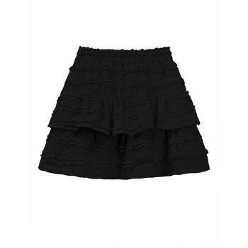 Suknja s velikim obodom, patchwork detalji, poliester tkanina, postotak poliester 80-90%, akademski stil