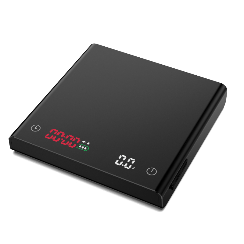 Умна везна за кафе – прецизност 2 кг/0,1 г, USB зареждане, електронно измерване, многофункционална, модел S012