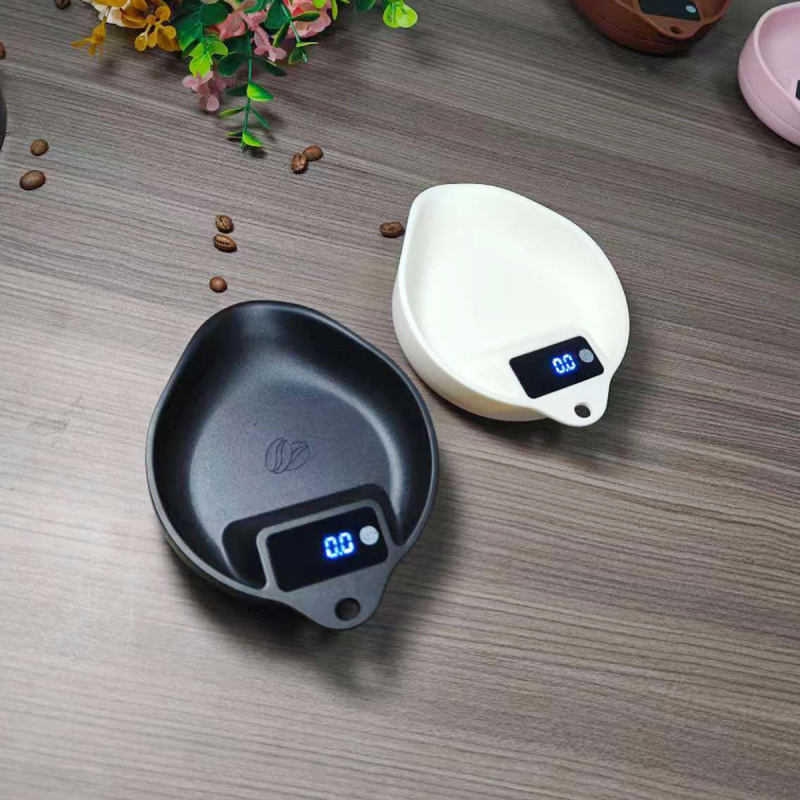YS Υψηλής ποιότητας ηλεκτρονική ζυγαριά κόκκων καφέ, ακρίβεια 0,1 g, χειροποίητη, με δίσκο για κόκκους