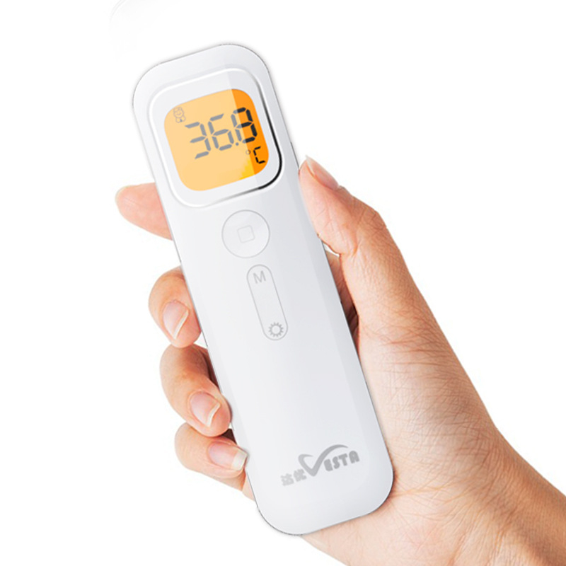 Dayou NX-2000 Инфрачервен термометър за челото с LCD дисплей, разстояние на измерване 1–5 м, точност 0.1°C