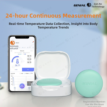 Безжичен Bluetooth цифров термометър-патч за подмишница, модел T31, за деца и новородени, дълготрайна батерия, съвместим с Jianao облачно приложение