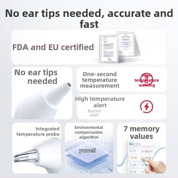 YHT101 In-ear infracrveni termometar za djecu, kućna medicinska upotreba