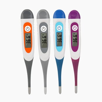 YD-202 Μετωπικός ηλεκτρονικός θερμόμετρο για παιδιά με μαλακό άκρο, βαθιά αδιάβροχο, κατάλληλος για παιδιά άνω του ενός έτους