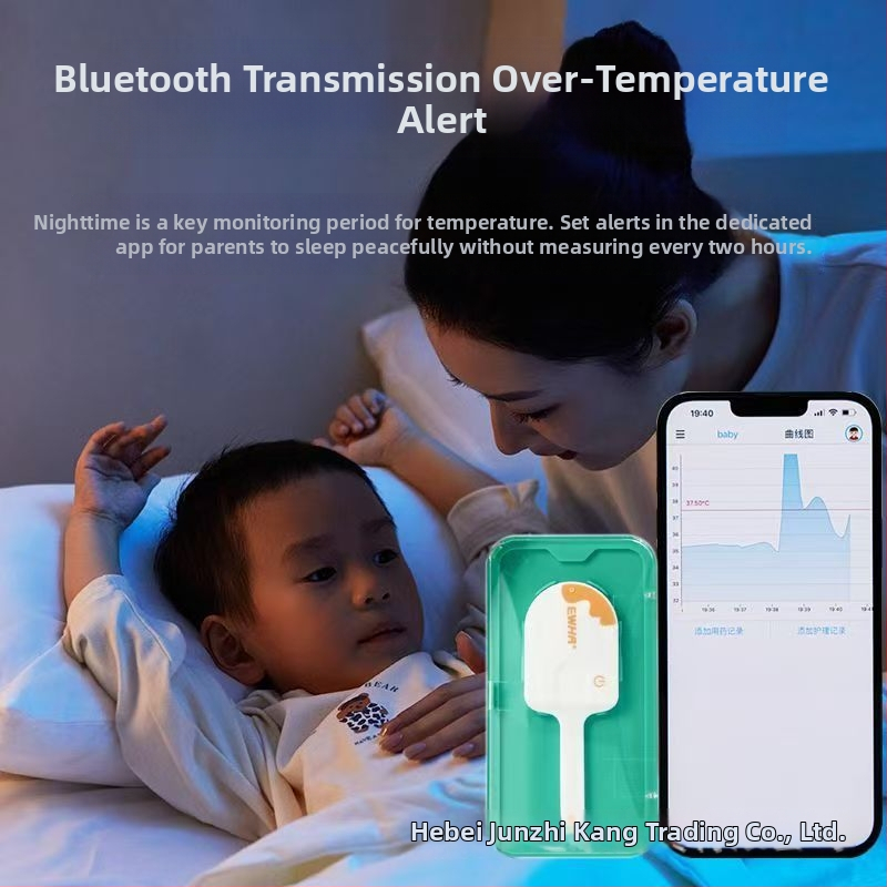 Aihua Medical páska na teplotu tela pre dojčatá - monitorovanie v reálnom čase 24 hodín, opakovane použiteľná, mäkká