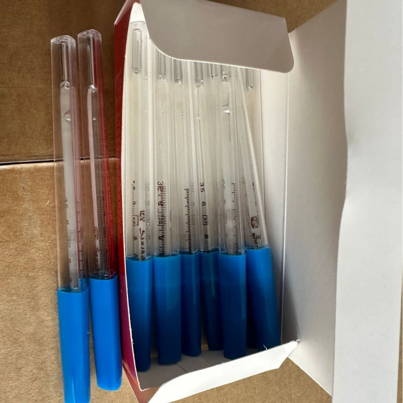 Sanshan γυάλινο θερμόμετρο, τριγωνικού σχήματος, για μέτρηση θερμοκρασίας στο στόμα και στη μασχάλη, κατάλληλο για παιδιά και ενήλικες