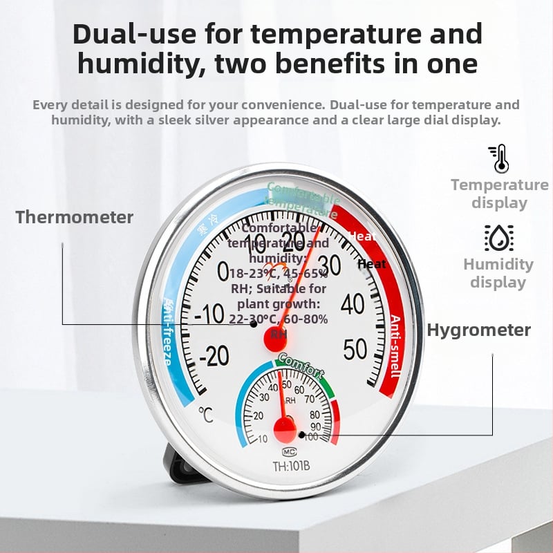 Вътрешен термометър и измервател на влажност за дома, висока точност измерване на температура и влажност в бебешката стая