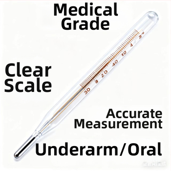 Dongyue μάρκα γυάλινο υδραργύρου θερμόμετρο, τριγωνικού τύπου ράβδου σχεδιασμός, για χρήση στο στόμα ή στη μασχάλη, μέτρηση θερμοκρασίας σώματος