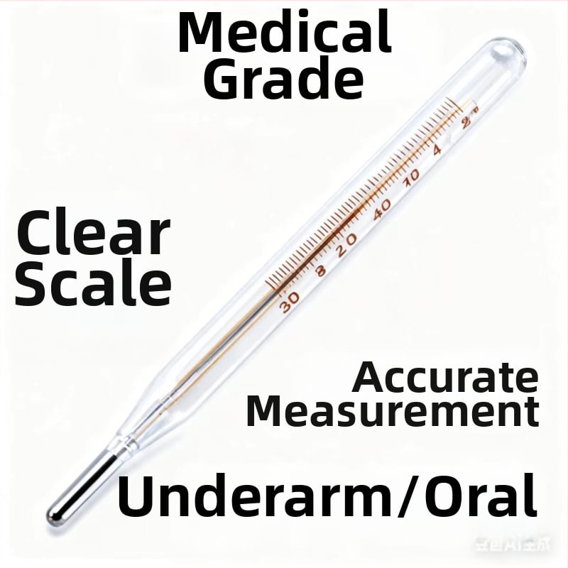 Dongyue μάρκα γυάλινο υδραργύρου θερμόμετρο, τριγωνικού τύπου ράβδου σχεδιασμός, για χρήση στο στόμα ή στη μασχάλη, μέτρηση θερμοκρασίας σώματος