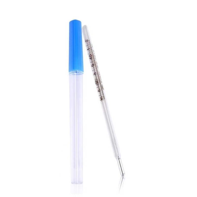 Γυάλινο θερμόμετρο Huili για χρήση στη μασχάλη και στο στόμα, μικρό μοντέλο