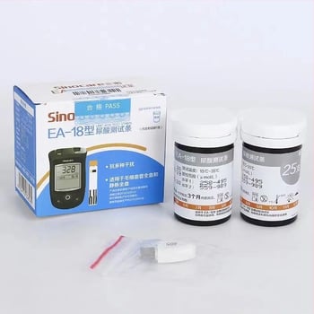 Sannuo EA-18 Ανιχνευτής ουρικού οξέος και γλυκομετρητής με ταινίες δοκιμών για οικιακή χρήση, 0,05 kg, διπλής λειτουργίας ανιχνευτής διαβήτη και ουρικής αρθρώσεως