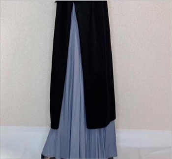 Pamutkeverékből készült hosszú ujjú ruha, kerek nyakú, laza derék