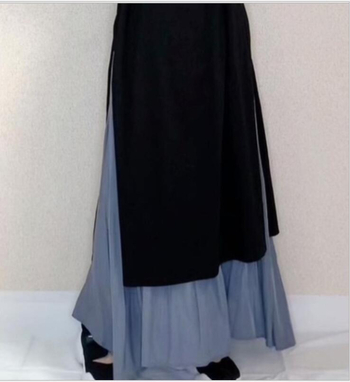 Pamutkeverékből készült hosszú ujjú ruha, kerek nyakú, laza derék