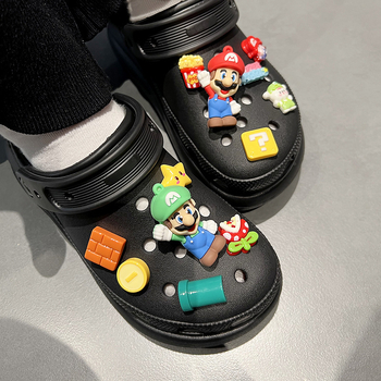 DIY Crocs kopče za obuće, mekana gumena smola, crtani raj, Crocs dodaci, Crocs cvijeće