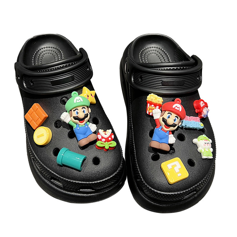DIY Crocs kopče za obuće, mekana gumena smola, crtani raj, Crocs dodaci, Crocs cvijeće