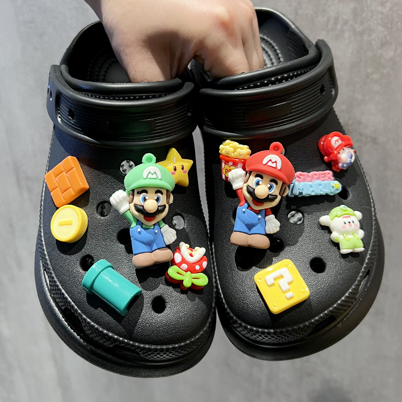 DIY Crocs kopče za obuće, mekana gumena smola, crtani raj, Crocs dodaci, Crocs cvijeće