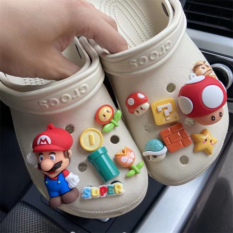 DIY Crocs kopče za obuće, mekana gumena smola, crtani raj, Crocs dodaci, Crocs cvijeće