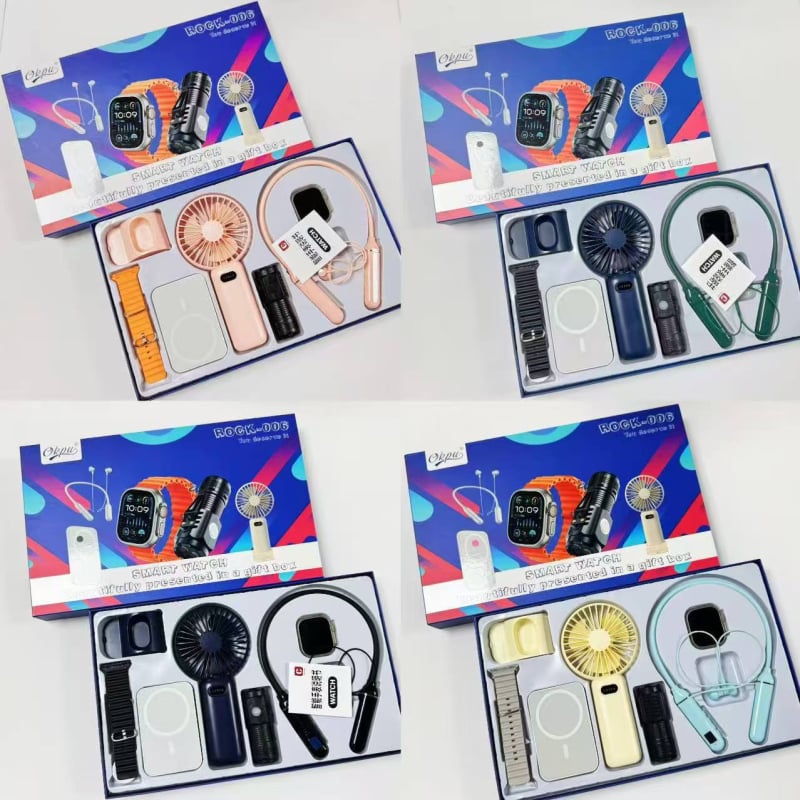 Set pametnog sata 5-u-1 Ultra s AMOLED zaslonom, aluminijski kućište, Bluetooth, praćenje otkucaja srca, praćenje sna